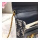 Christian Dior Oblique Clutch with Chain Bag S5401