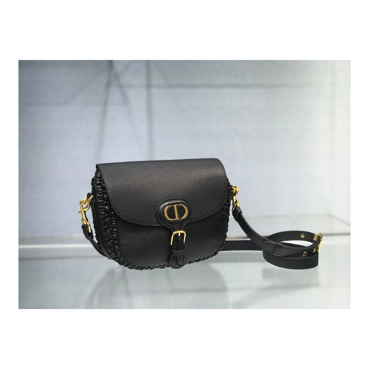 Dior Medium Bobby Bag with Whipstitched Seams M9319