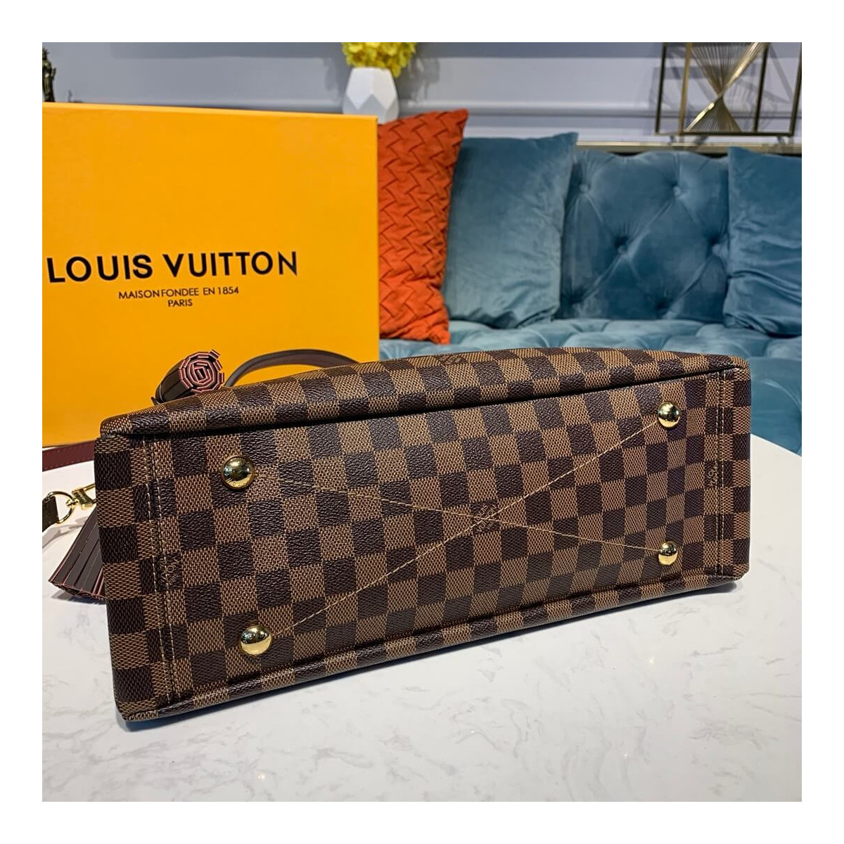 Louis Vuitton Damier Ebene Canvas Lymington N40023