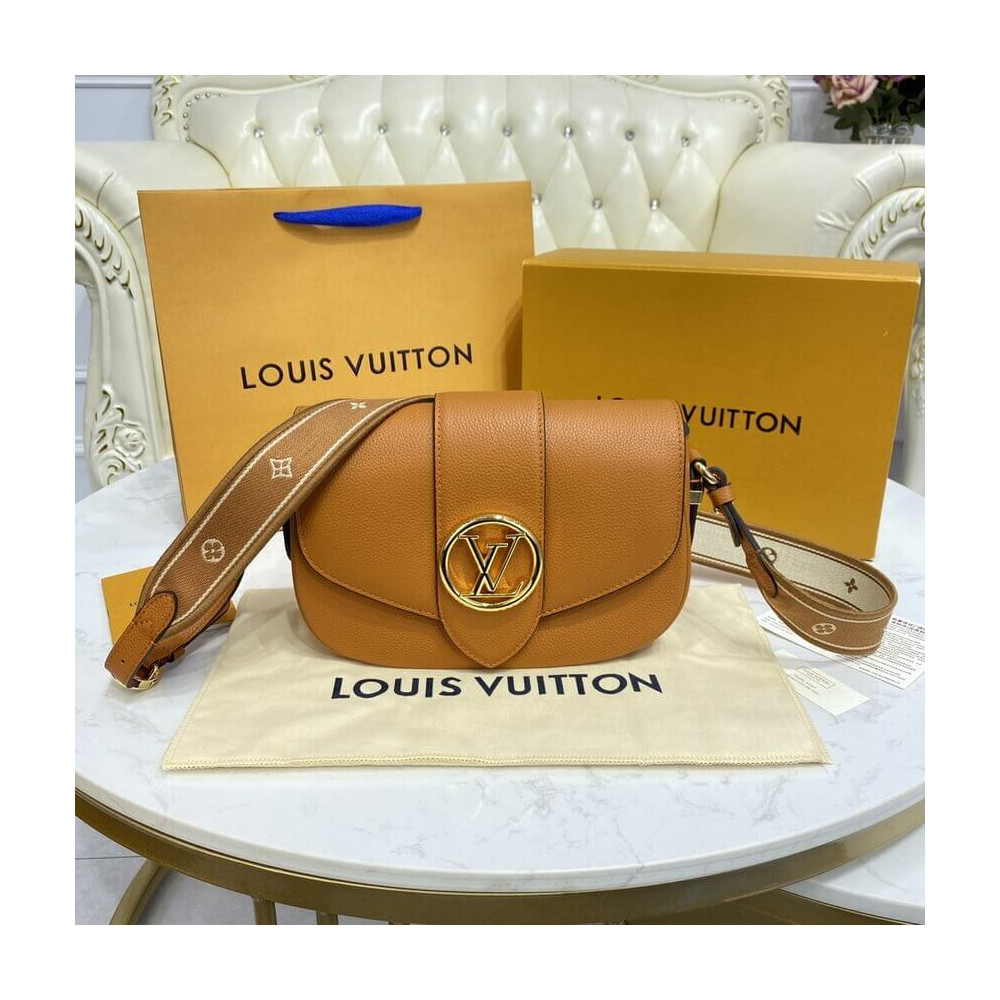 Louis Vuitton LV Pont 9 Soft MM M58968 Sienne Doree