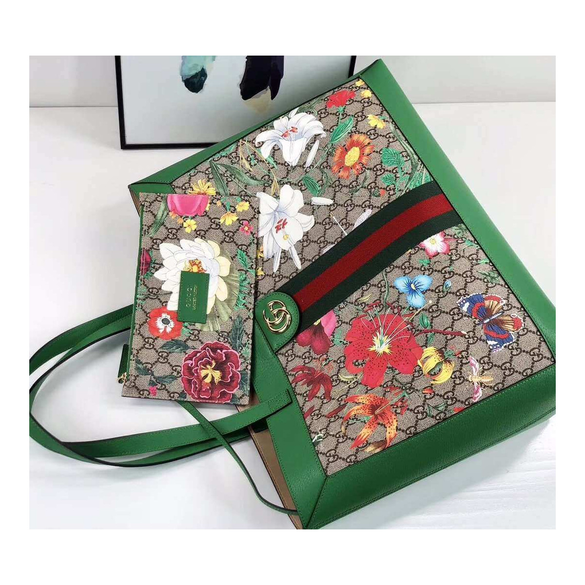 Gucci Ophidia GG Flora Medium Tote 547947