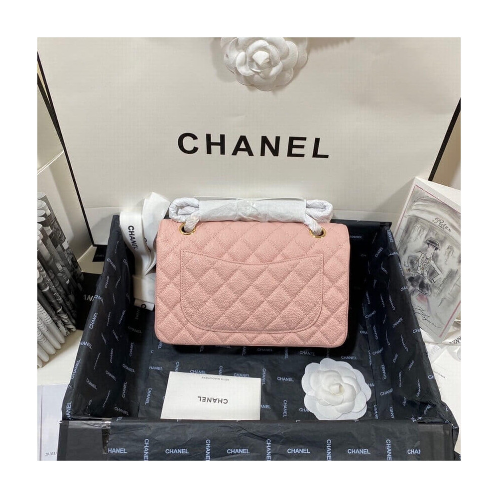 Chanel Small Classic Double Flap Bag A01113 Caviar Calfskin