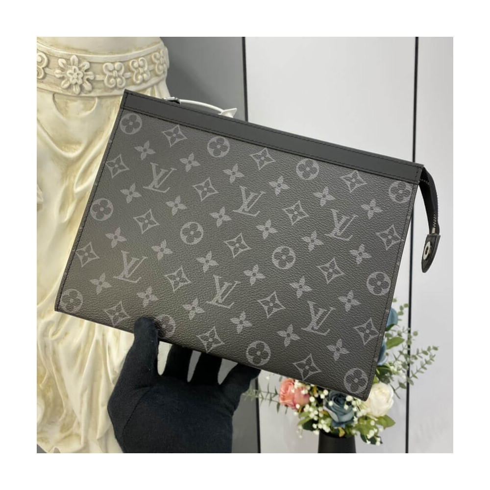 Louis Vuitton Monogram Eclipse Pochette Voyage MM M61692