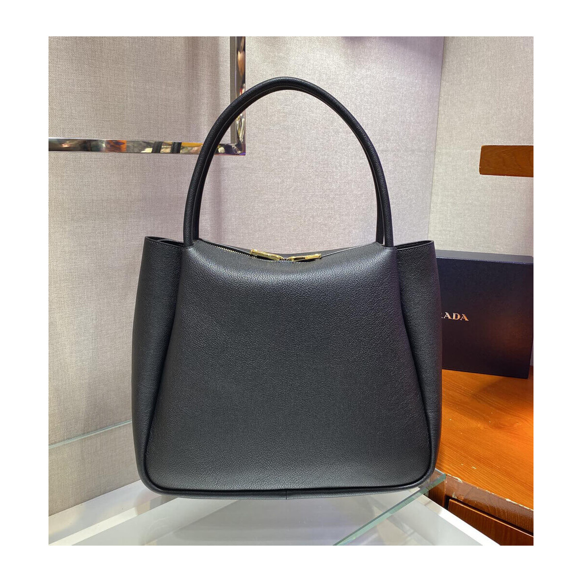 Prada Deerskin Leather Tote Bag 1BC142