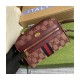 Gucci Ophidia Mini Bag With Web 517350 Burgundy