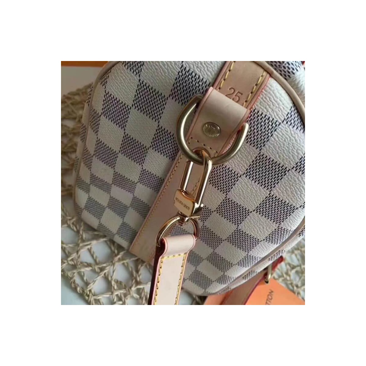 Louis Vuitton Damier Azur Canvas Speedy Bandouliere 25 N41374