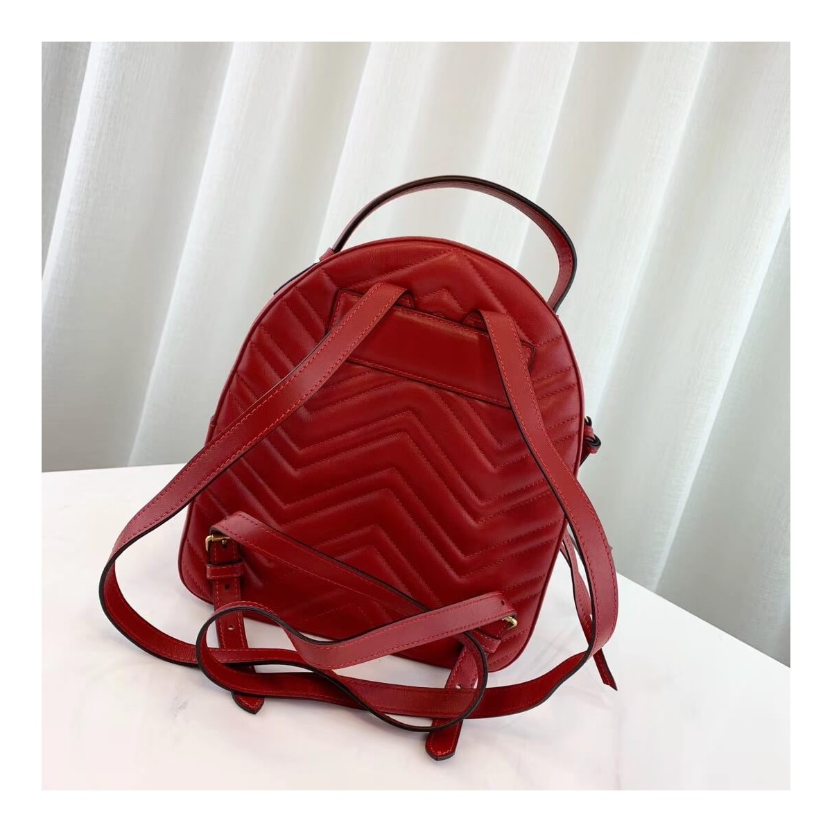 Gucci GG Marmont Quilted Leather Backpack 476671