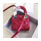 Christian Dior Micro Lady Dior Bag Cannage Lambskin S0856