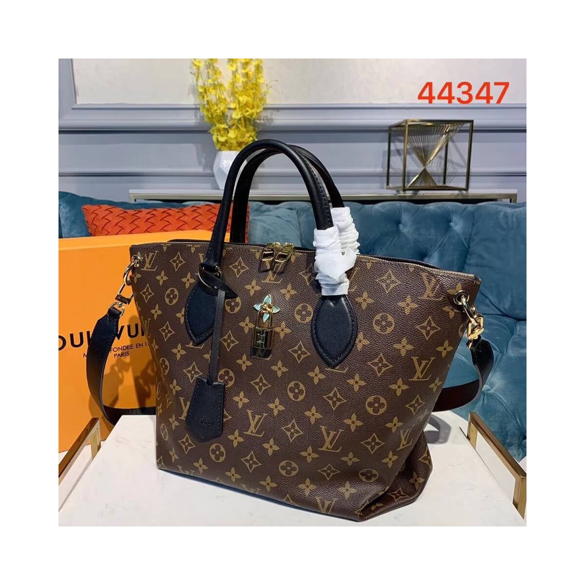 Louis Vuitton Flower Zipped Tote MM M44347 M44348 M44360