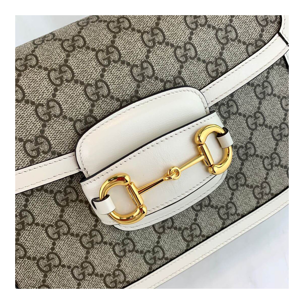 Gucci 1955 Horsebit GG Supreme Shoulder Bag 602204