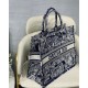 Dior Book Tote Blue Toile de Jouy Reverse Embroidery M1286