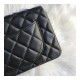 Chanel Lambskin 20cm Classic Flap Bag 1116 Black