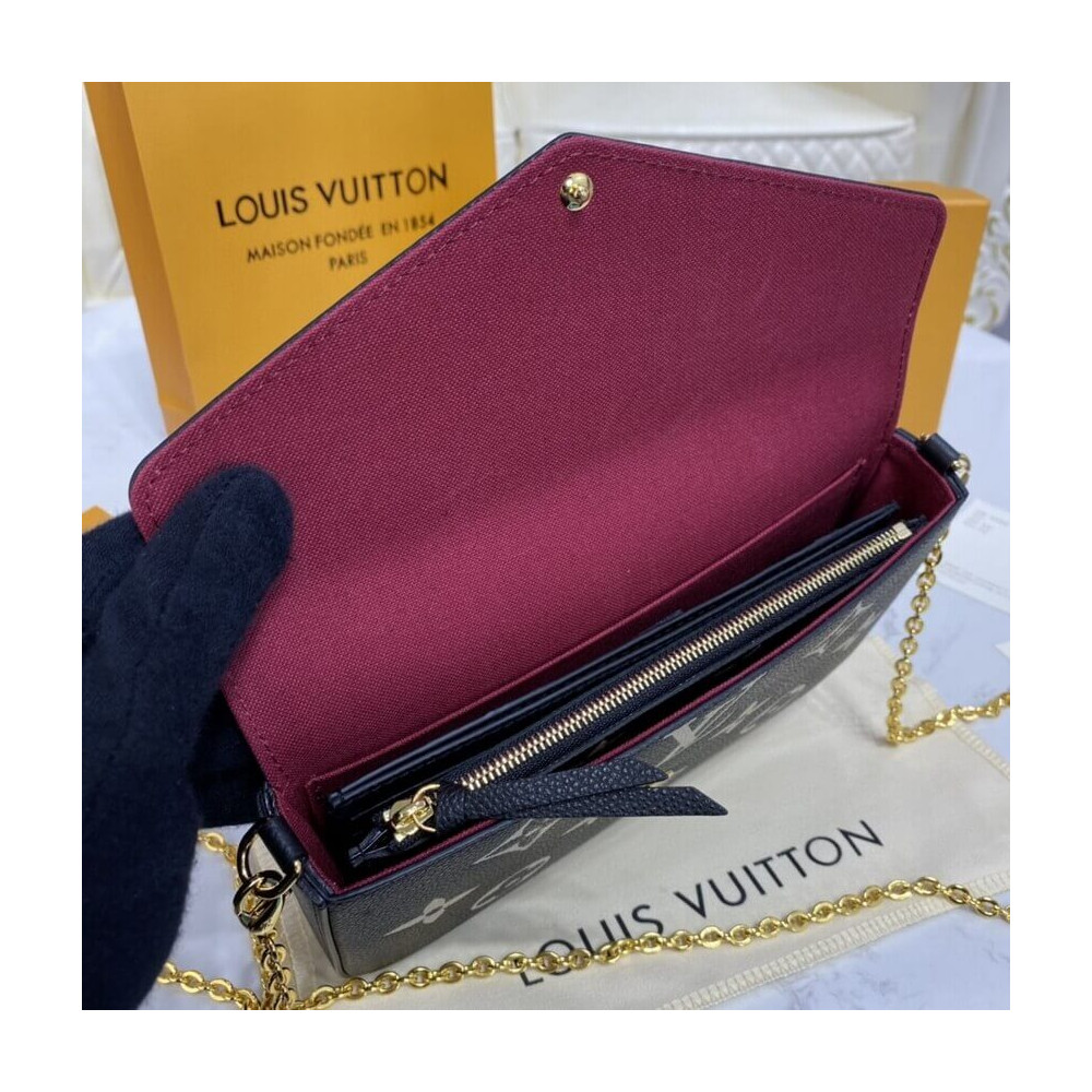 Louis Vuitton Bicolor Monogram Empreinte Leather Felicie Pochette M80482