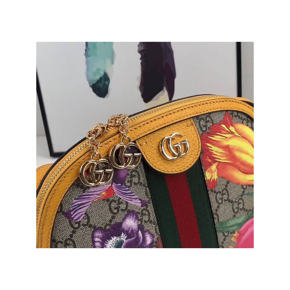 Gucci Ophidia GG Flora Small Shoulder Bag 499621