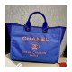 Chanel 21S Deauville Blue Orange Large Shopping Bag A66941