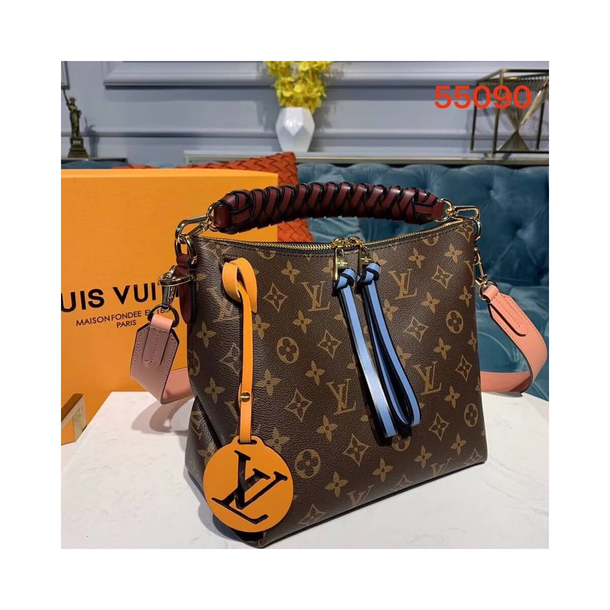 Louis Vuitton Monogram Canvas Beaubourg Hobo MiNi M55090