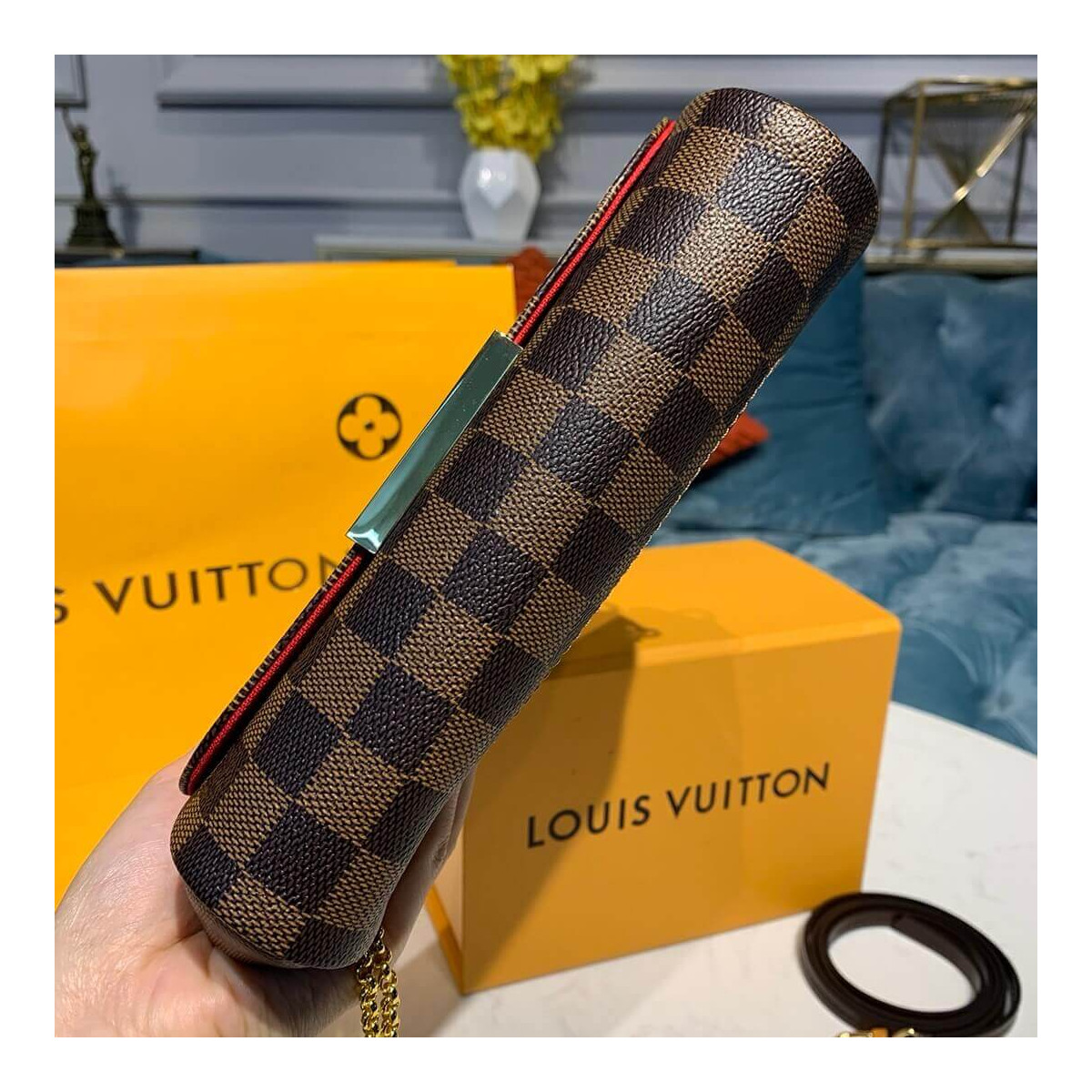 Louis Vuitton Damier Ebene Canvas Favorite PM N41276