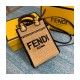 Fendi Sunshine Mini Woven Tote 8BS051 Beige