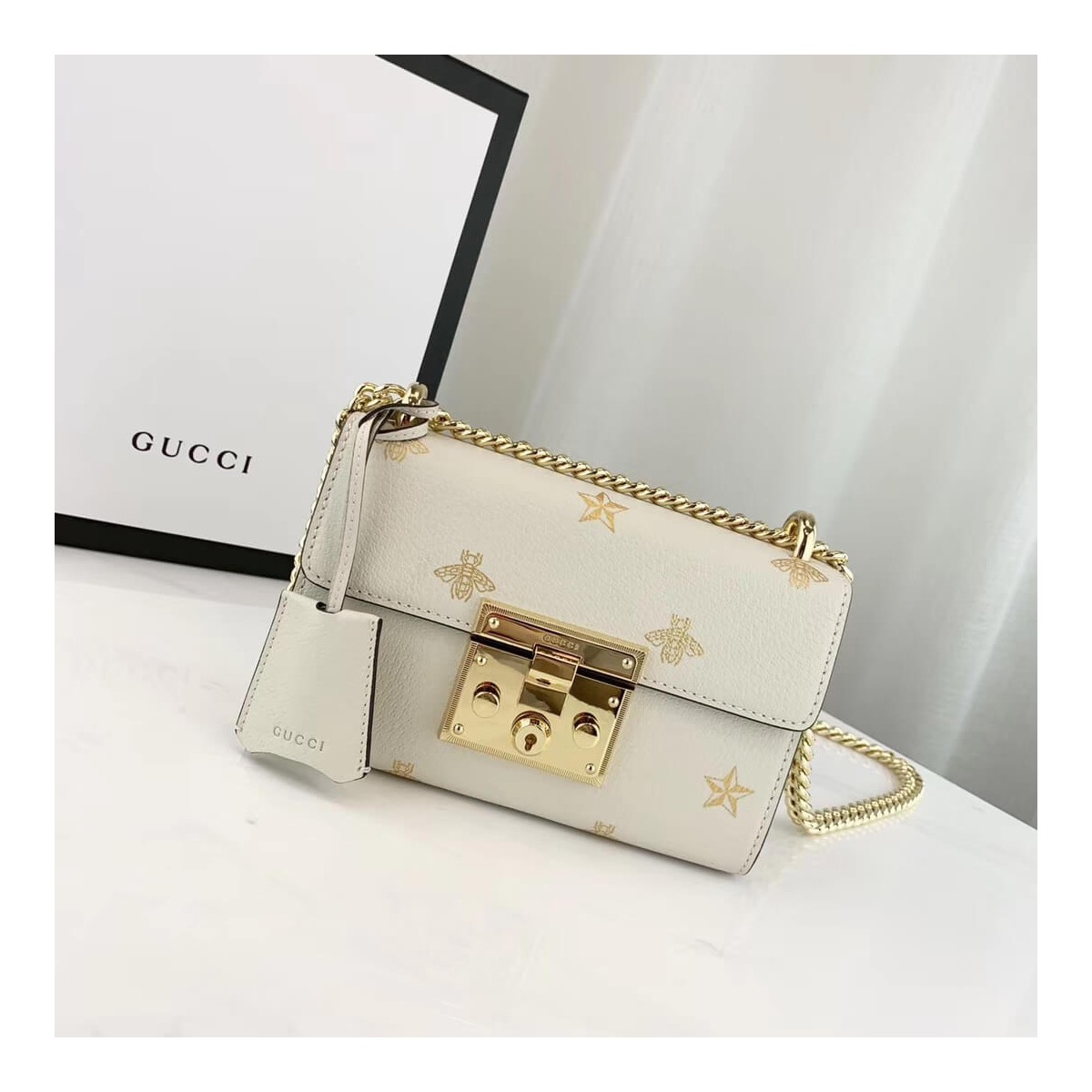 Gucci Padlock Bee Star Small Shoulder Bag 432182