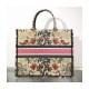 Christian Dior Book Tote Broderie Flowers Multicolore M1286