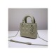 Dior Mini Lady Dior Bag in Ultramatte Cannage Calfskin M0505