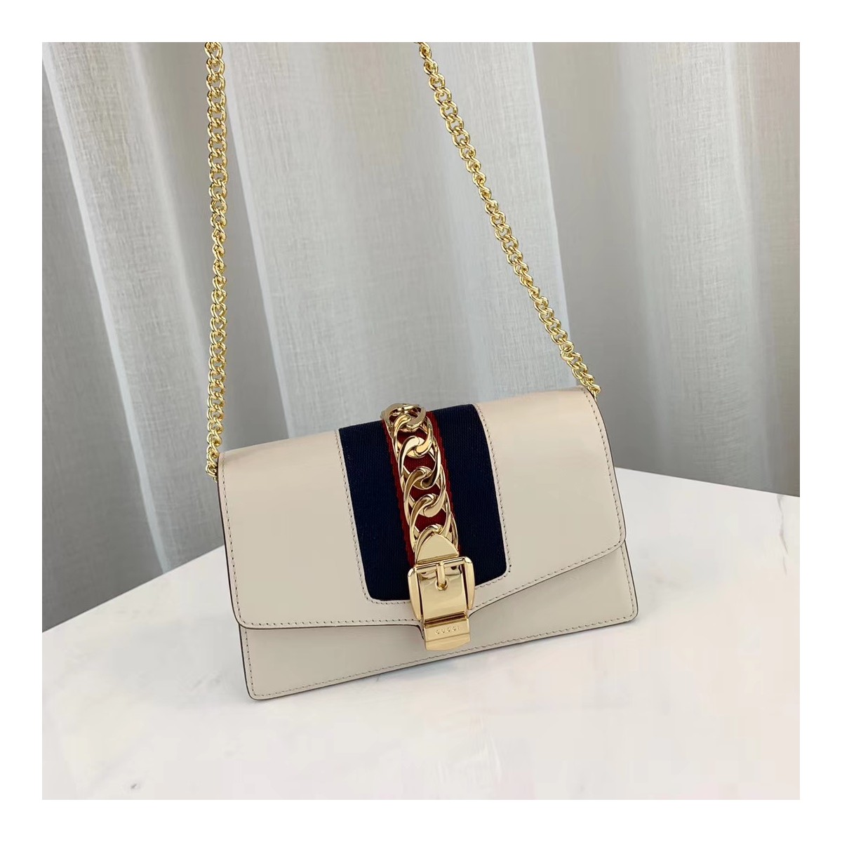 Gucci Sylvie Leather Super Mini Bag 494646