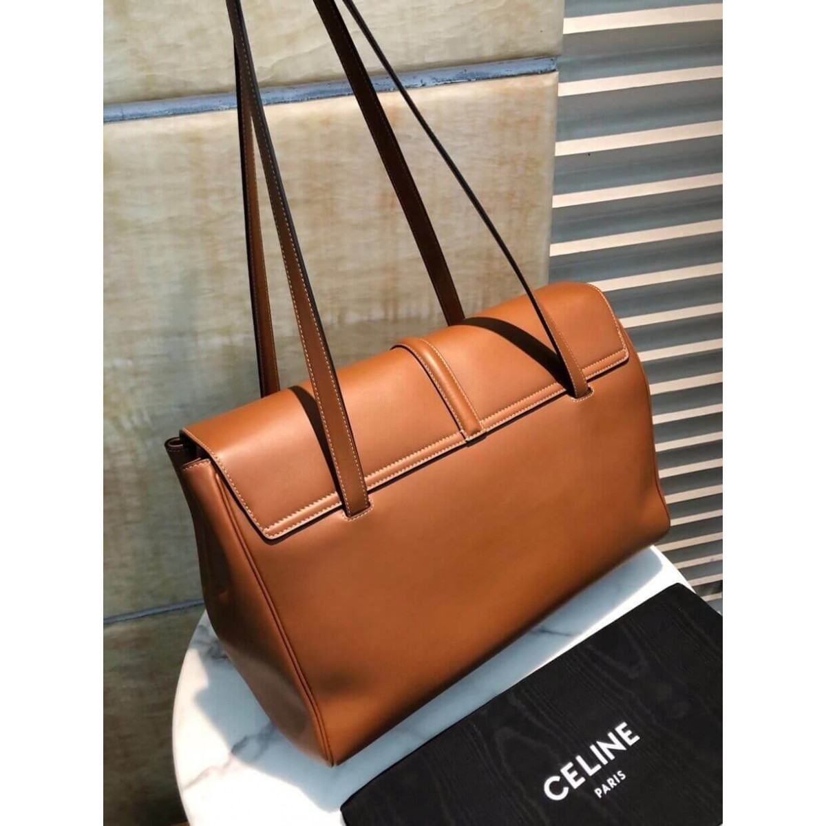 Celine Large Soft 16 Bag In Smooth Calfskin 194043