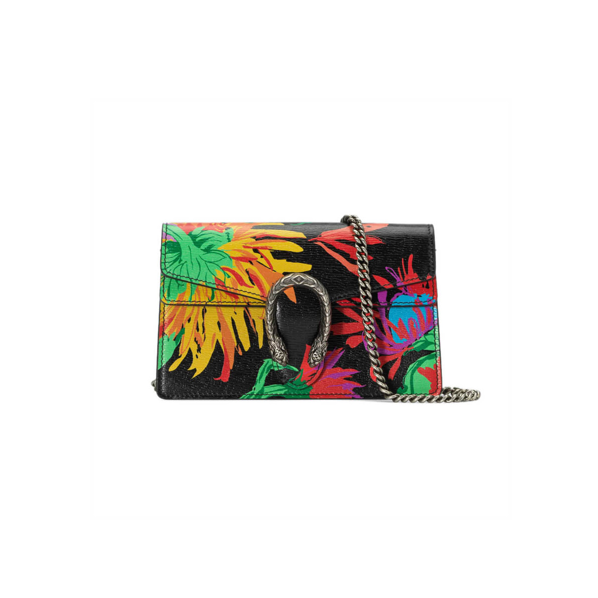 Gucci Dionysus Ken Scott Print Super Mini Bag 476432 Black