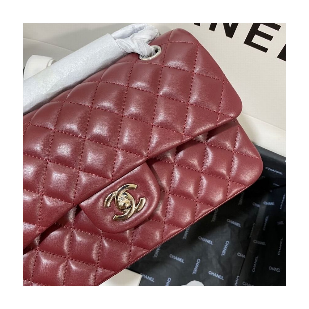 Chanel Small Classic Double Flap Bag A01113 in Lambskin