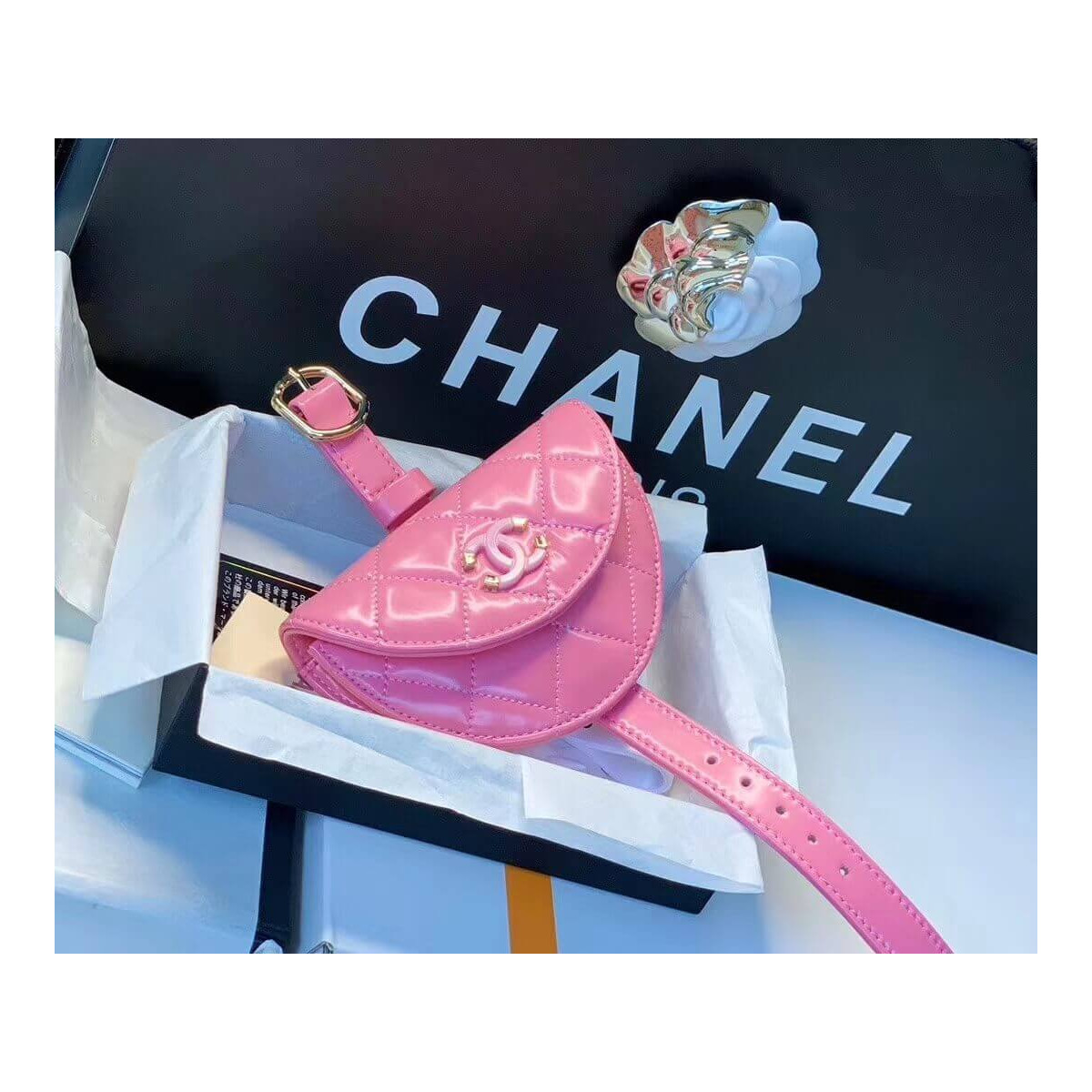 Chanel Flap Coin Purse Wristlet AP1346