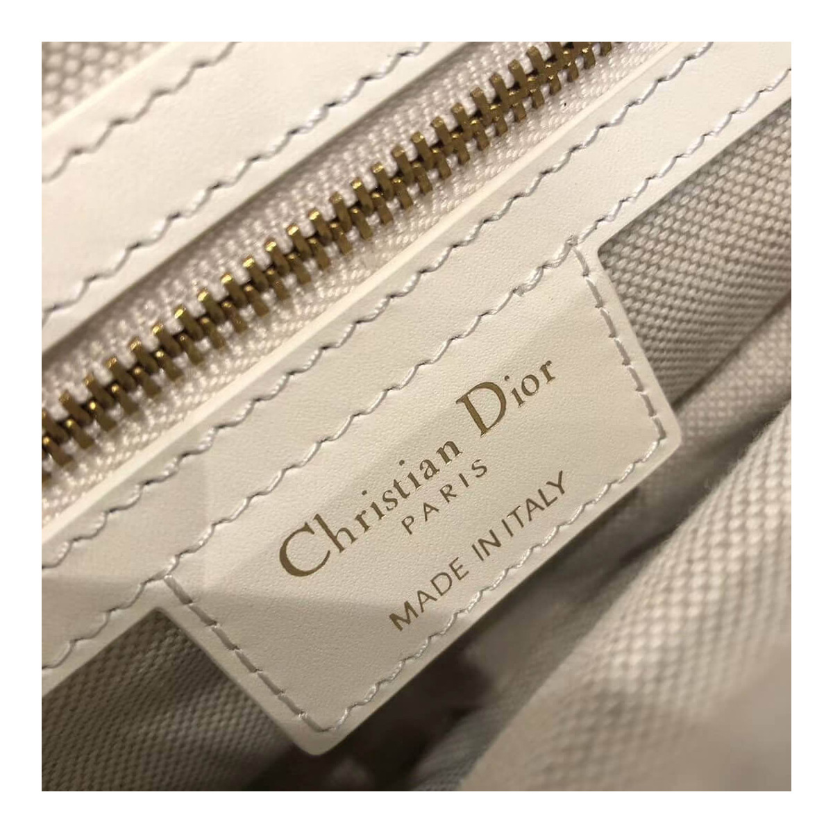 Christian Dior Saddle Bag Ecru Ultramatte Calfskin M0446