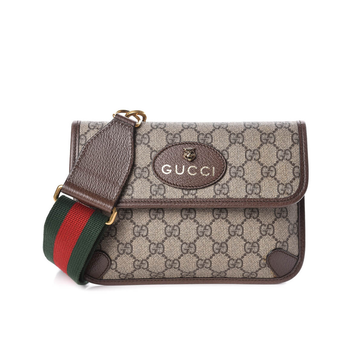 Gucci GG Supreme 489617 Coffee