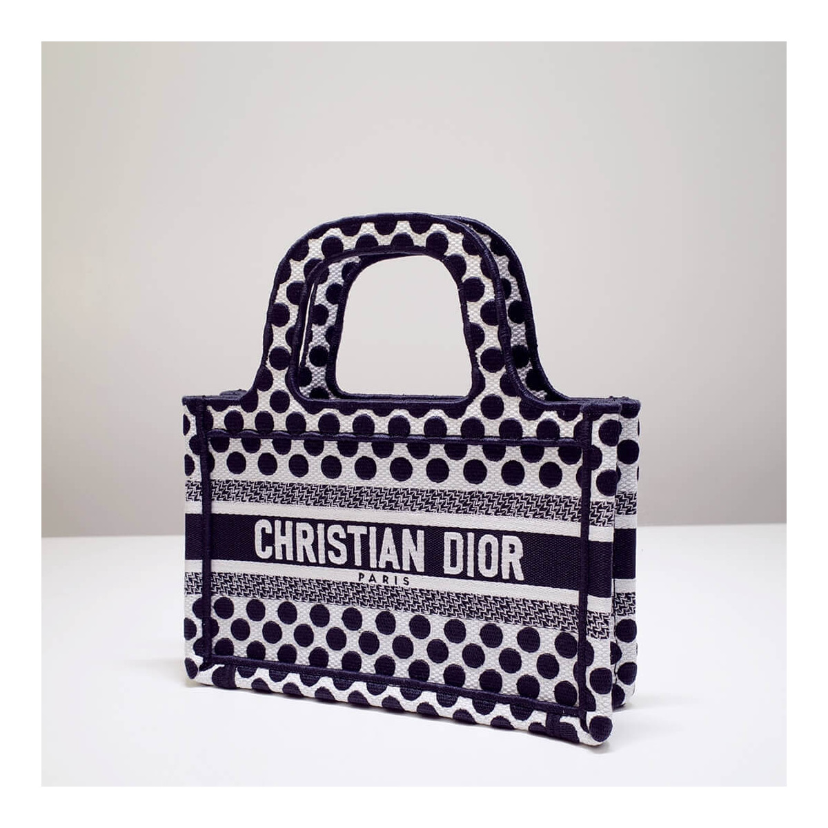 Dior Polkadot Dioramour Mini Book Tote Bag S5475