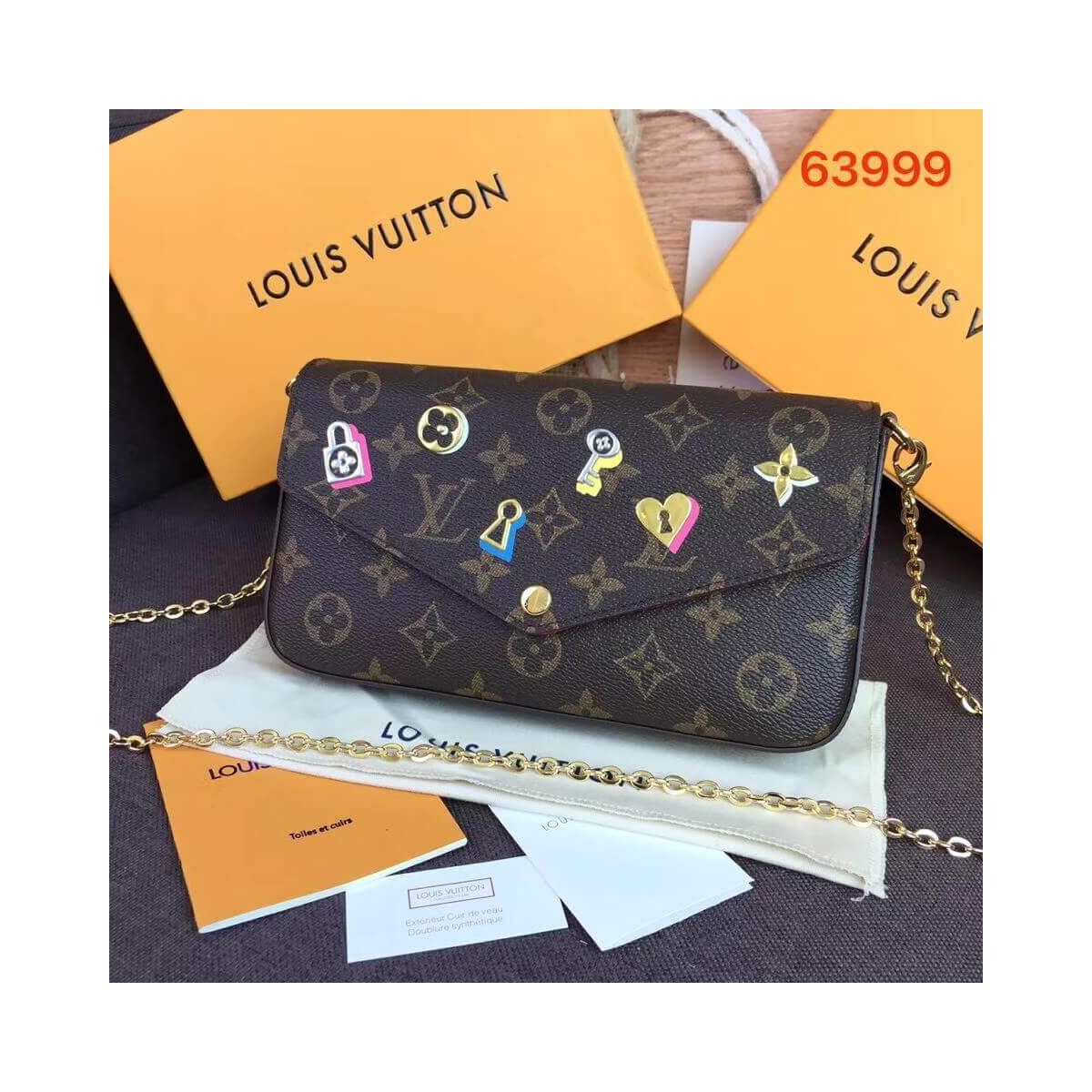 Louis Vuitton Monogram Canvas Pochette Felicie M63999