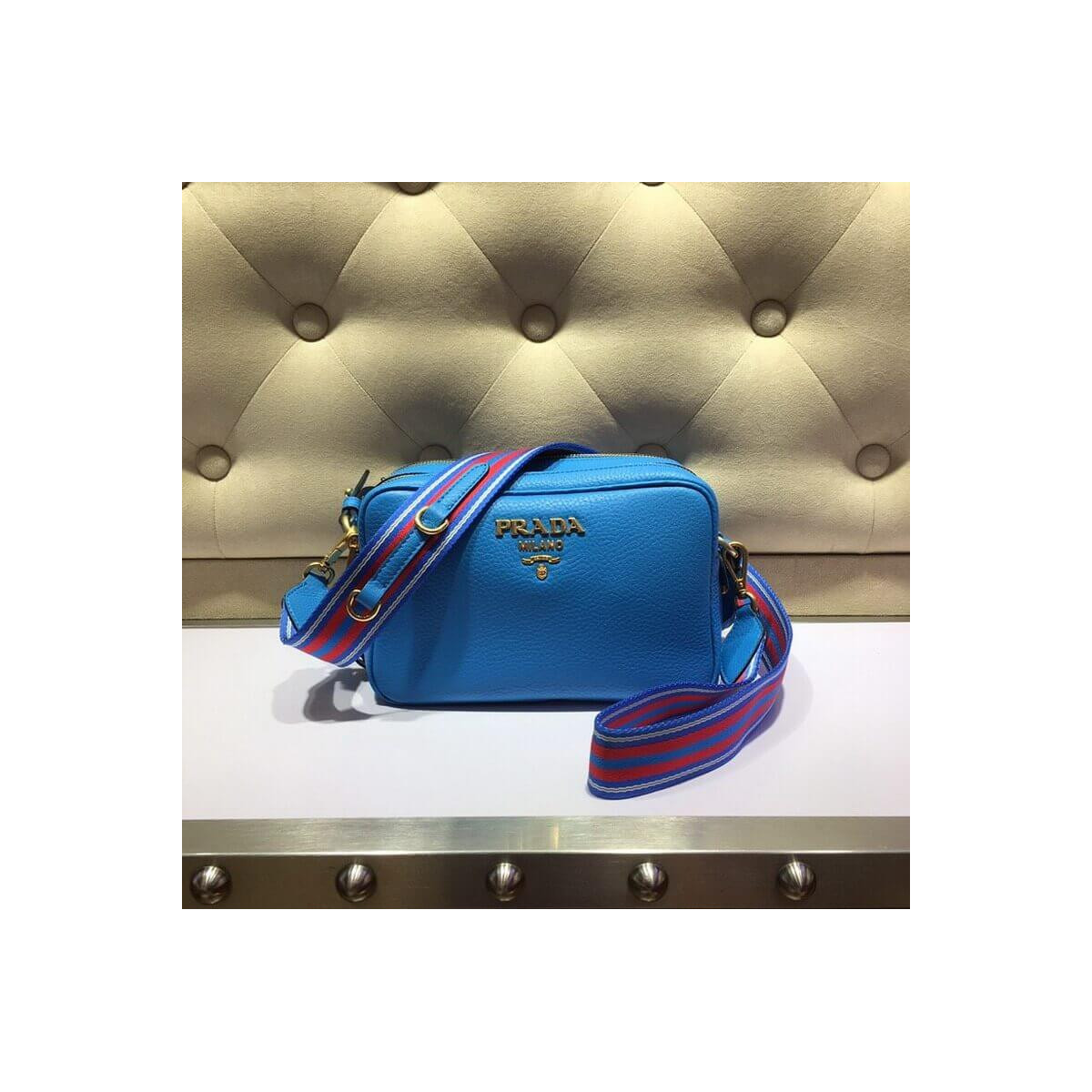 Prada Leather Shoulder Bag 1BH082