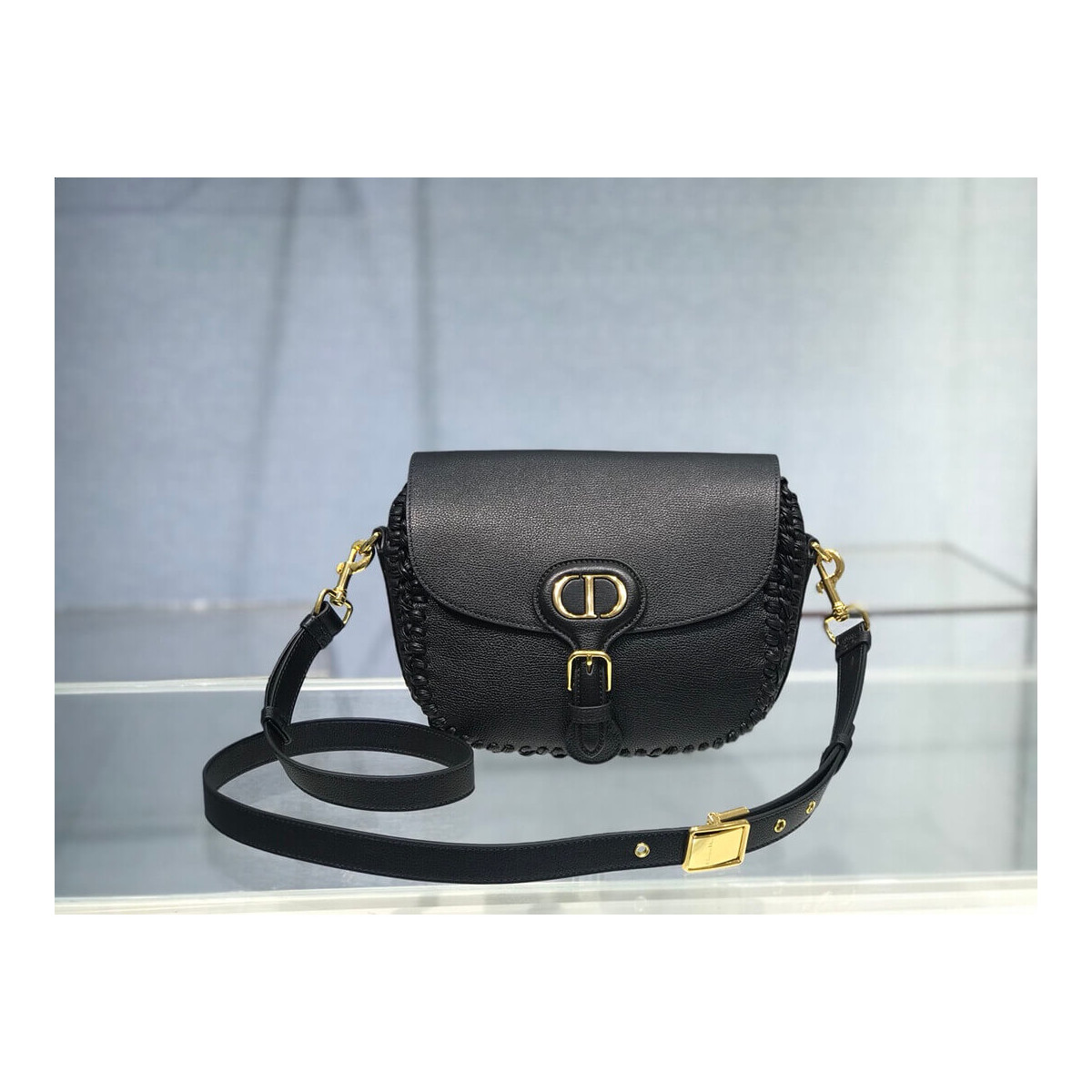 Dior Medium Bobby Bag with Whipstitched Seams M9319