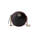 Gucci GG Marmont Mini Round Shoulder Bag 550154 Black