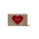 Gucci Valentine&#039;s Day Chain Card Case Wallet 648948