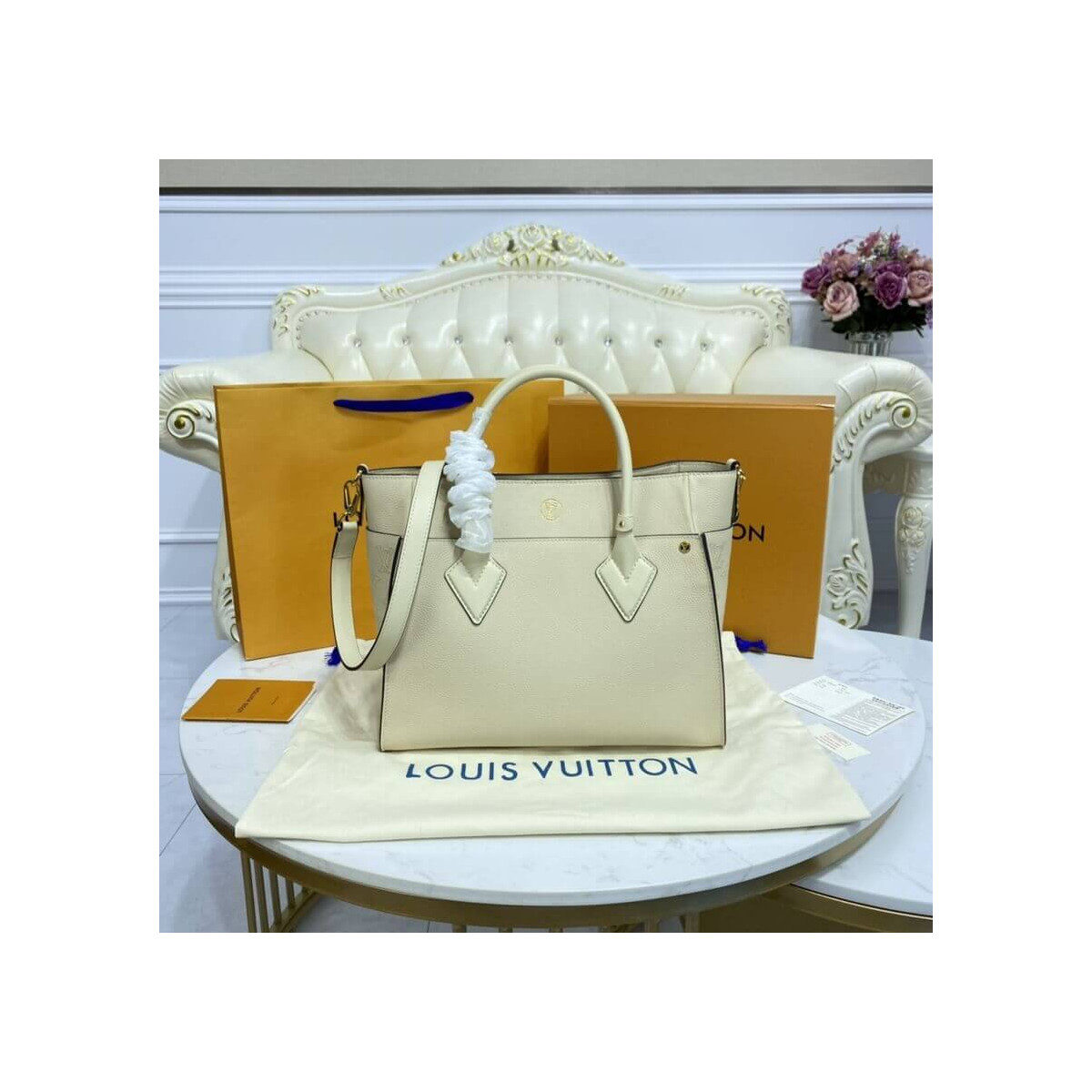 Louis Vuitton On My Side Bag M55802 Beige