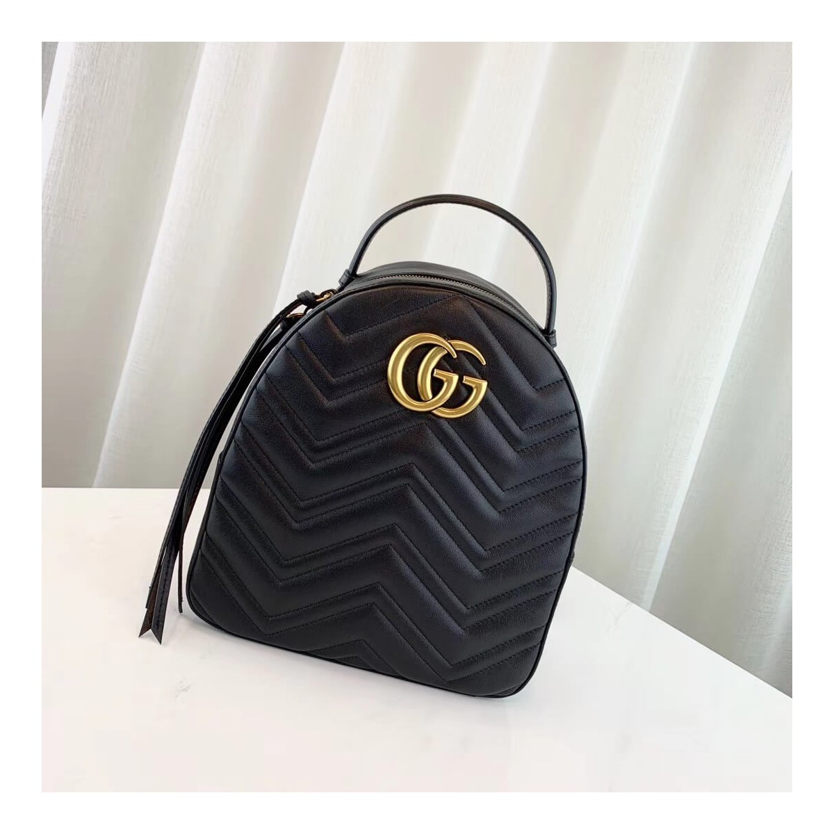 Gucci GG Marmont Quilted Leather Backpack 476671