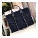 Chanel Deauville Tote 38cm Canvas Bag A66941 Denim Blue/Orange