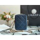 Chanel Caviar Calfskin Pearl Crush Gold Ball Phone Clutch With Chain 99098