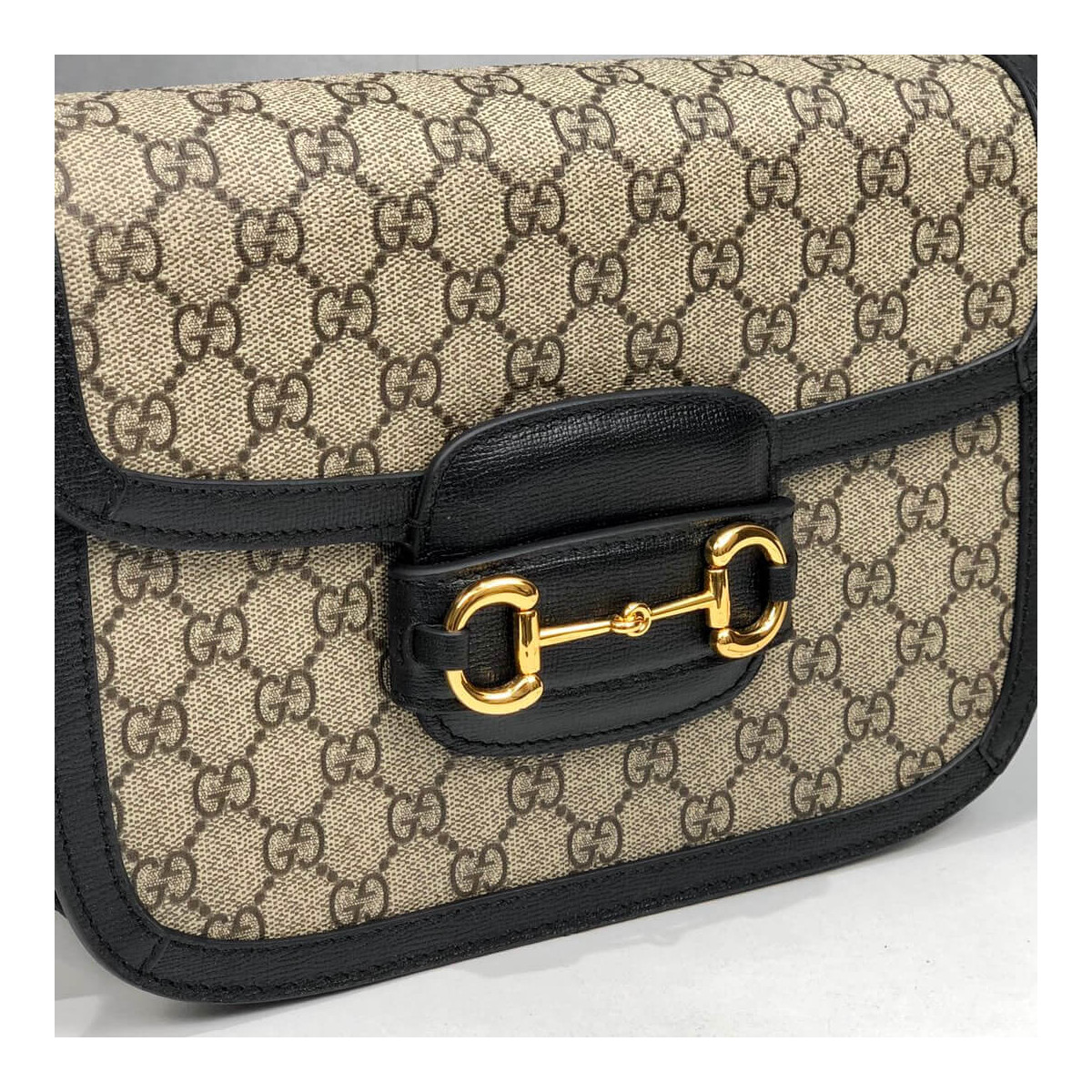 Gucci 1955 Horsebit GG Supreme Shoulder Bag 602204