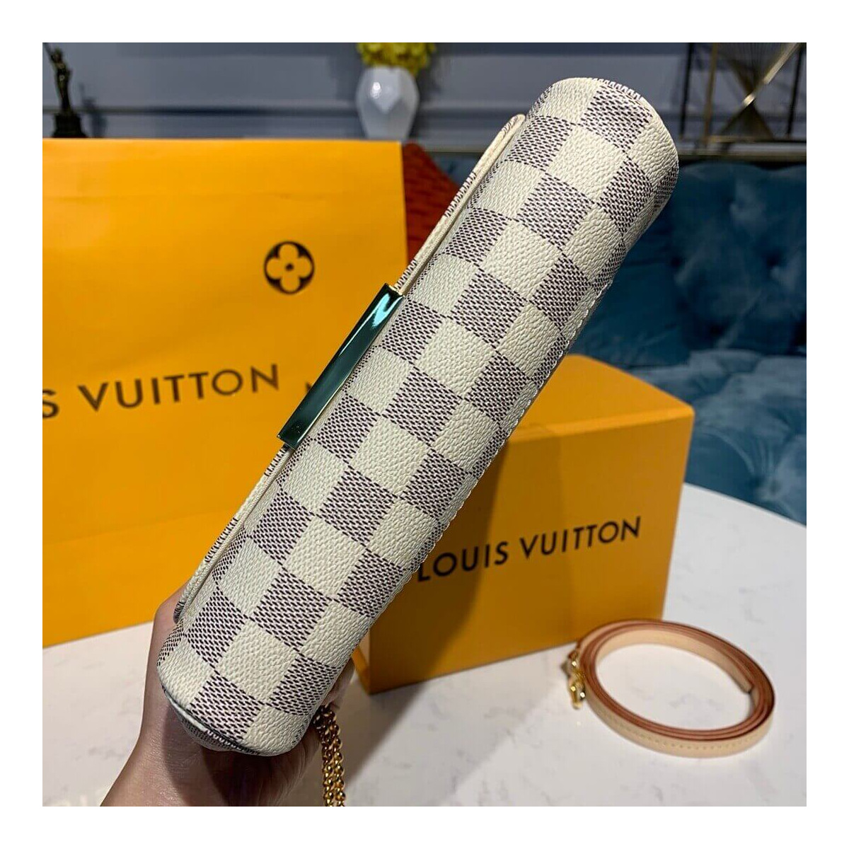 Louis Vuitton Damier Azur Canvas Favorite PM N41277