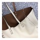 Valentino Garavani Medium Double Rockstud Reversible Tote Bag 0067J  Brown/White