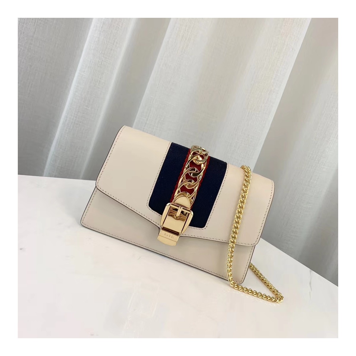 Gucci Sylvie Leather Super Mini Bag 494646