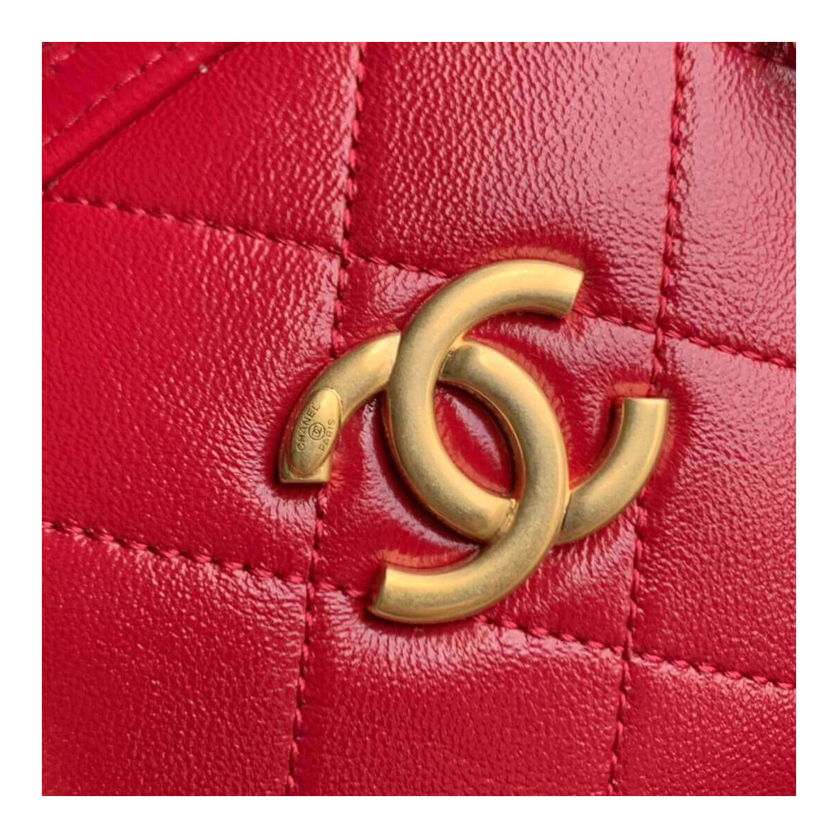 Chanel Shiny Lambskin Small Bowling Bag AS1899