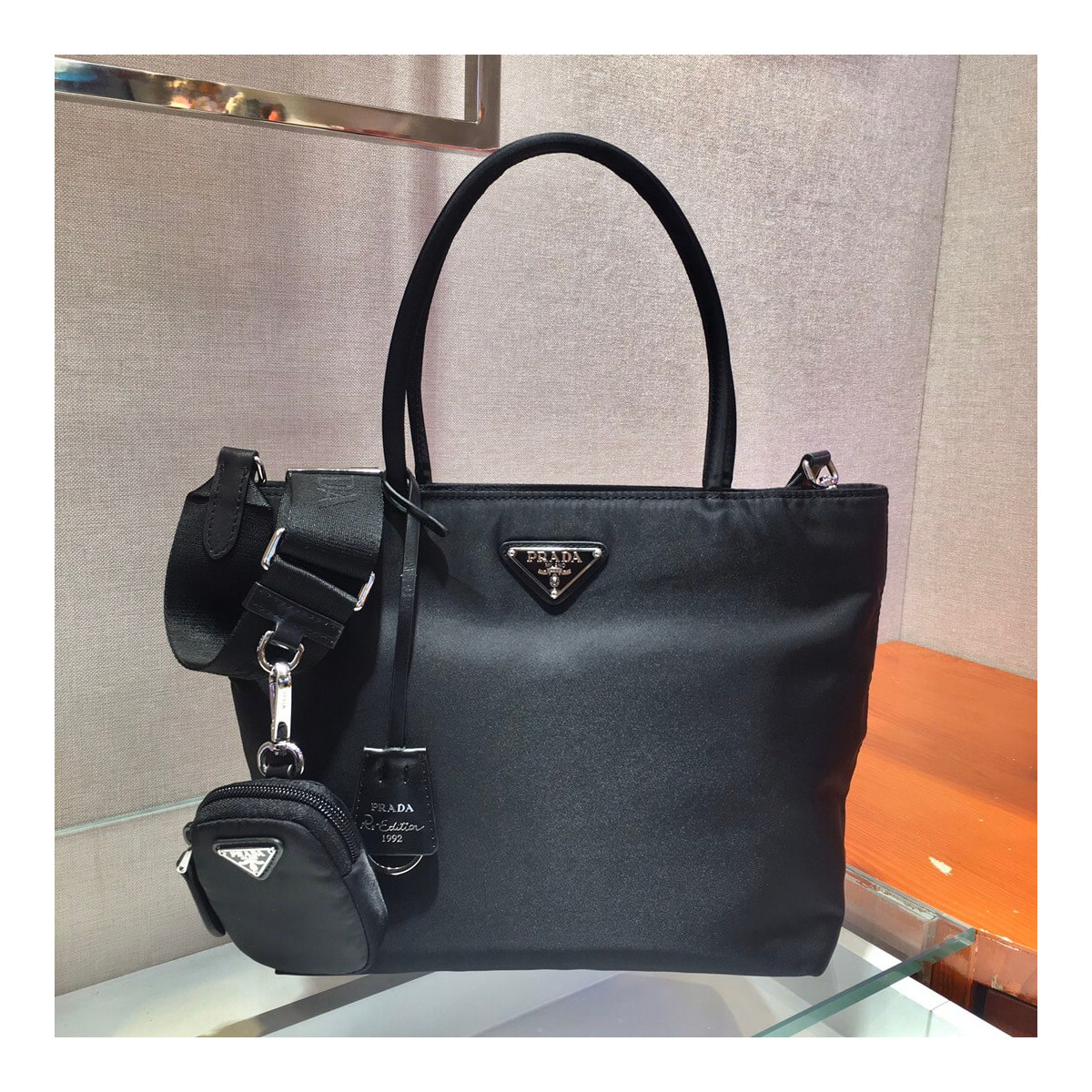 Prada Tesuto Shopping Tote Bag 1BG320