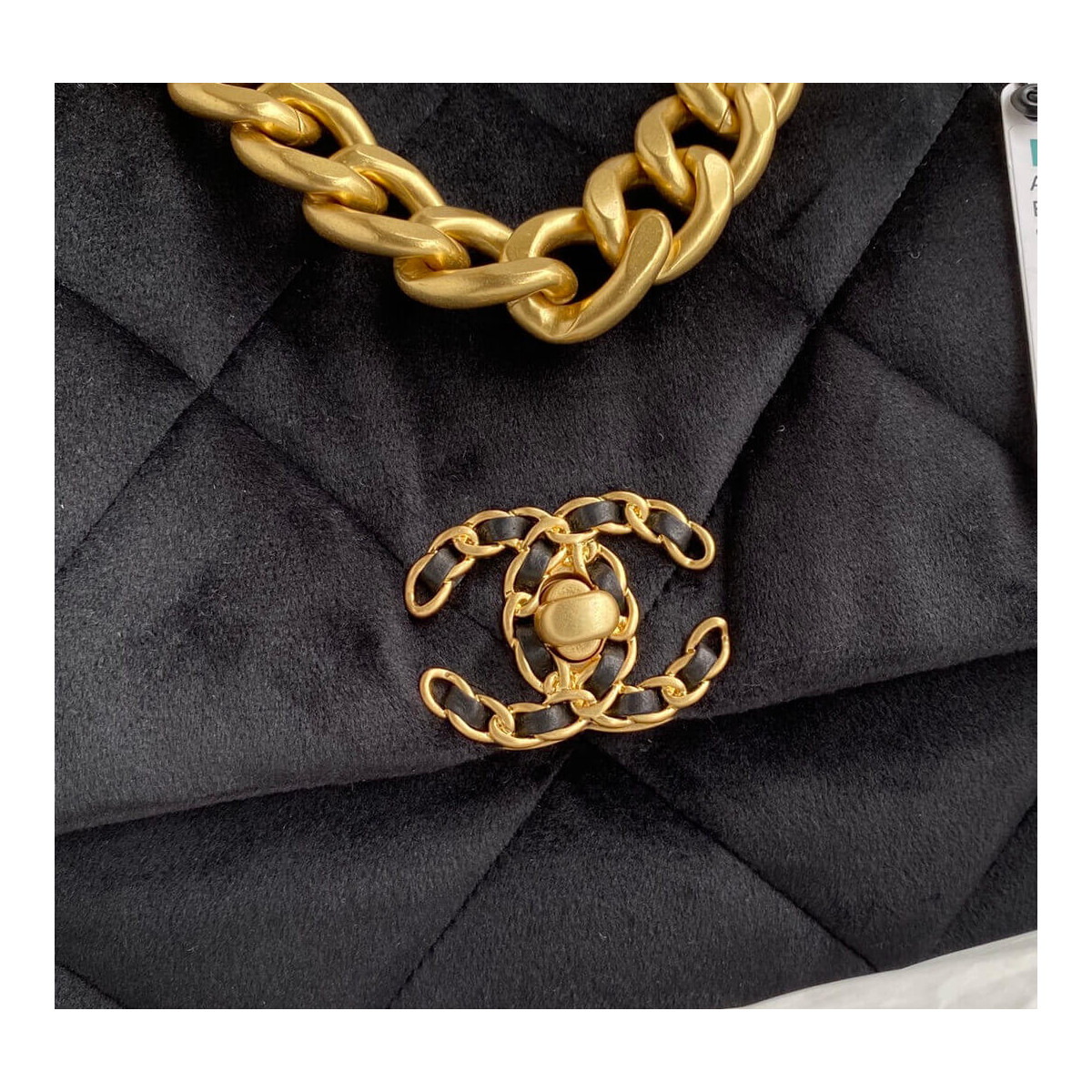 Chanel 19 Large Velvet Flap Bag AS1161