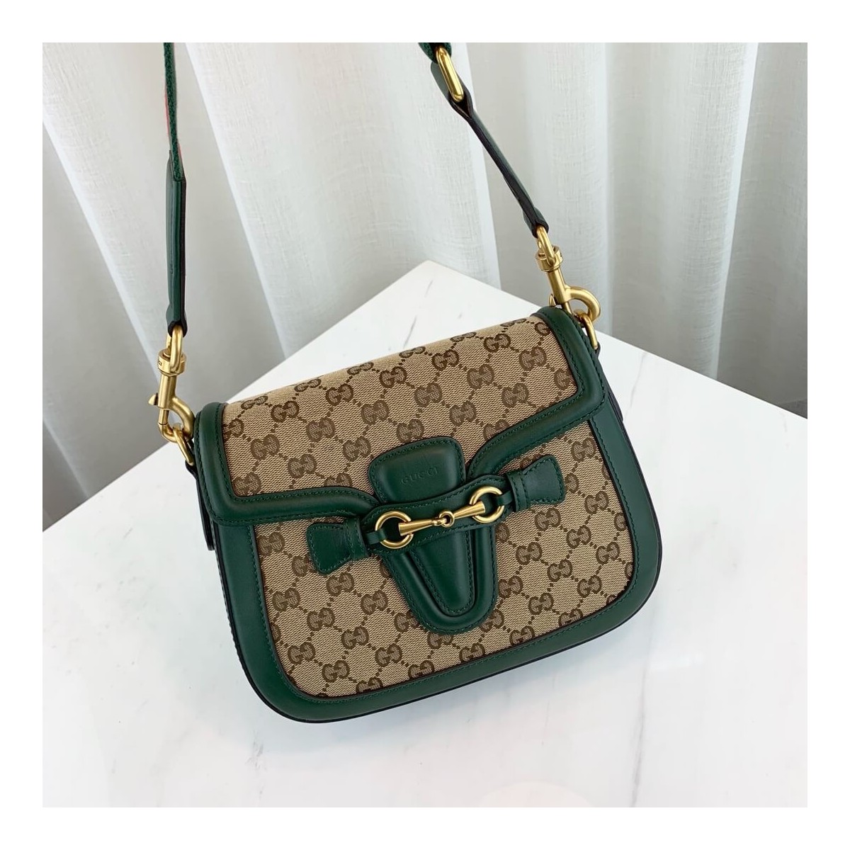 Gucci Lady Web Original GG Shoulder Bag 383848